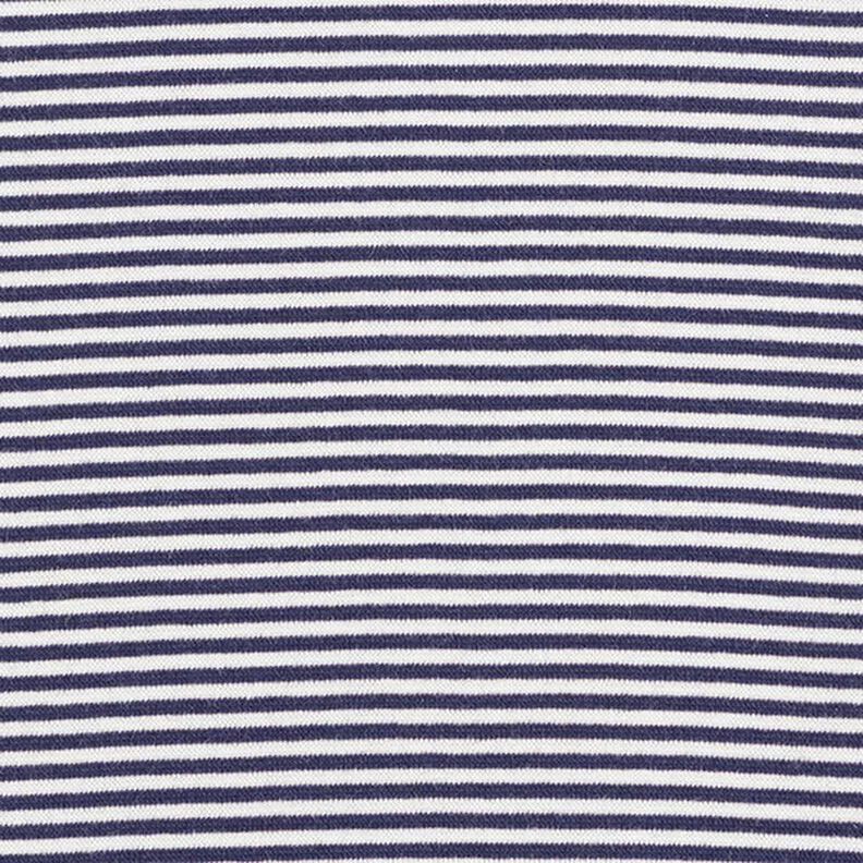 tessuto tubolare per polsini, righe sottili – blu marino/bianco,  image number 1