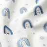 tessuto in cotone popeline graziosi arcobaleni – blu/bianco,  thumbnail number 2