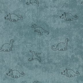 Maglia in spugna Dinosauri – blu colomba, 
