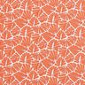 cotone rivestito Mini foglie astratte – arancione/bianco,  thumbnail number 1