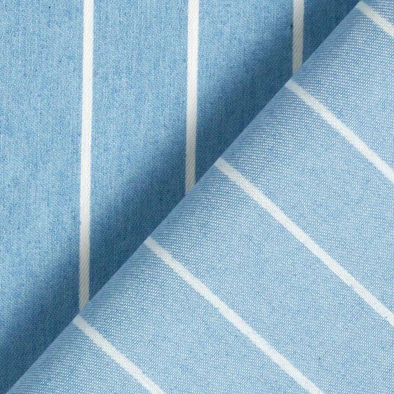 chambray righe – azzurro/bianco lana,  image number 4