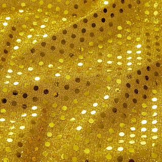 tessuto con paillettes, piccoli pois – oro, 