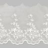 Pizzo di tulle fiore (120 mm) – bianco,  thumbnail number 1