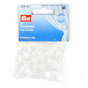 Ganci a clip [10 mm] 10 pezzi – trasparente | Prym, 