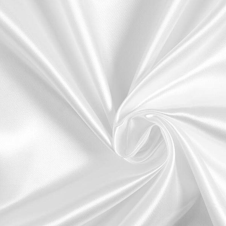 satin poliestere – bianco,  image number 1