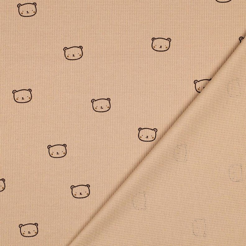 Jersey a nido d’ape orsetti | Poppy Fabrics – rosa antico scuro/melanzana, image number 4