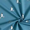 GOTS French terry, felpa estiva Famiglia dei pinguini stampa digitale – colore blu jeans,  thumbnail number 3