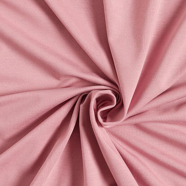 bambù jersey di viscosa tinta unita – rosa anticato, image number 1