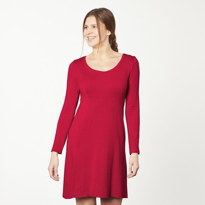 jersey di cotone medio tinta unita – lampone,  image number 10