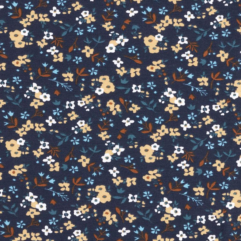 jersey di cotone Millefiori – blu notte,  image number 1