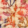 Tessuto di viscosa Batik con foglie – sabbia/arancione,  thumbnail number 3