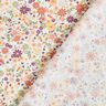 tessuto in cotone cretonne Fiorellini sparsi – rosso merlot/bianco,  thumbnail number 4