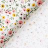 tessuto in cotone cretonne Fiorellini delicati – bianco/rosa anticato,  thumbnail number 4