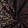jersey di cotonetessuto con bordura Mandala con macchie dorate | Glitzerpüppi – marrone nerastro/oro,  thumbnail number 3