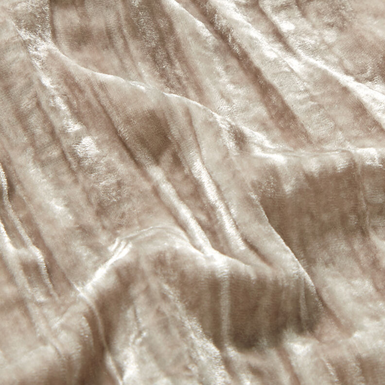 Velluto liscio e consumato in tinta unita – talpa scuro,  image number 2