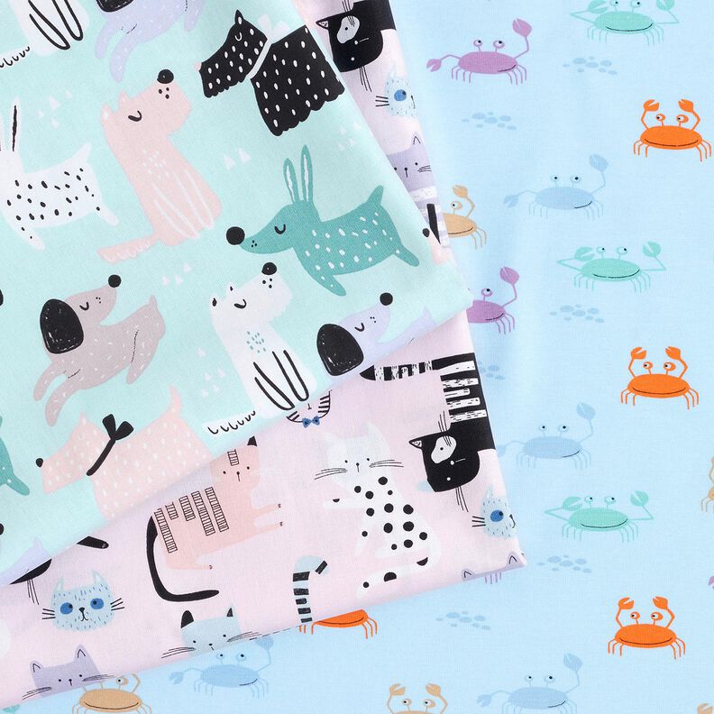 jersey di cotone Dolci granchi – azzurro baby,  image number 5