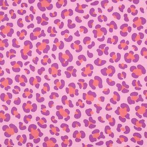 mussolina / tessuto doppio increspato Stampa leopardata colorata | Poppy Fabrics – violetto, 