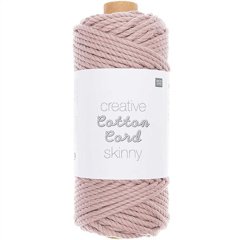Creative Cotton Cord Skinny filato per macramè [3mm] | Rico Design - rosa anticato,  image number 1