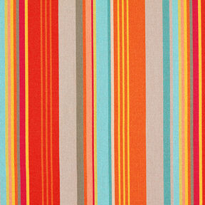Tessuti da esterni canvas Righe – arancione/rosso, 