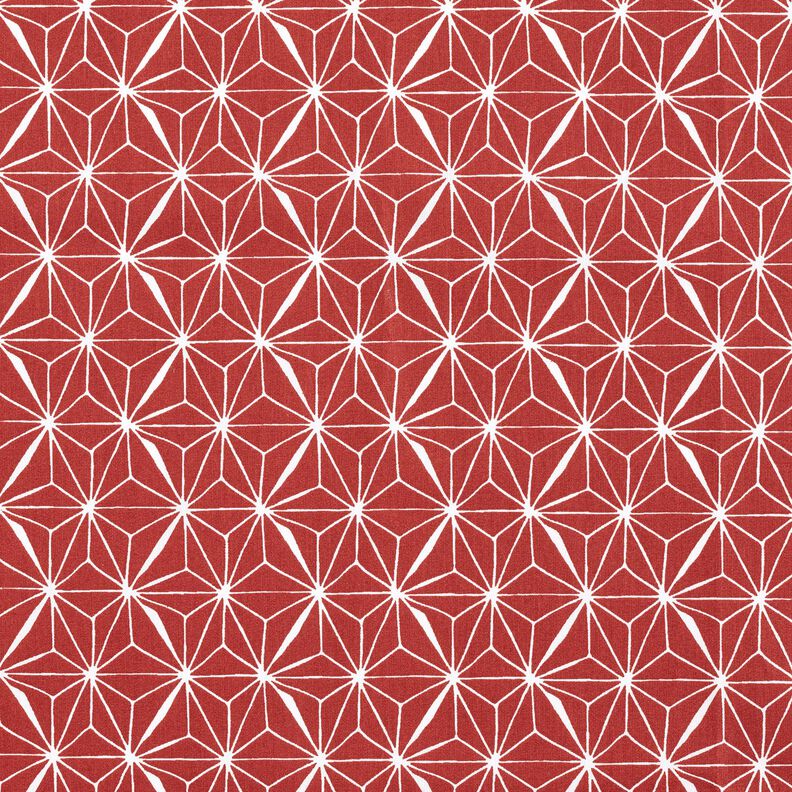 cotone rivestito Stelle grafiche – rosso carminio/bianco,  image number 1