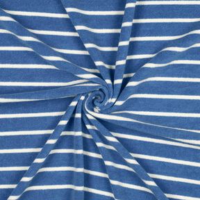 Maglia in spugna righe – blu brillante/avorio, 