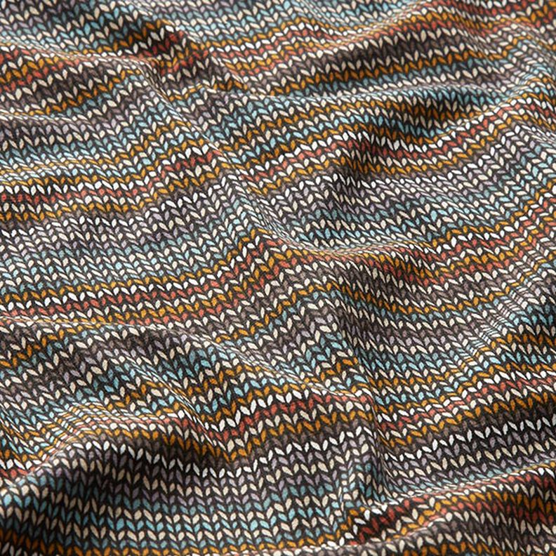 jersey di cotone Modello lavorato a maglia – nero,  image number 2