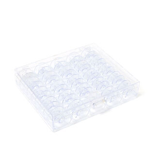 Scatola porta-spoline con 25 spoline p. crochet CB, 