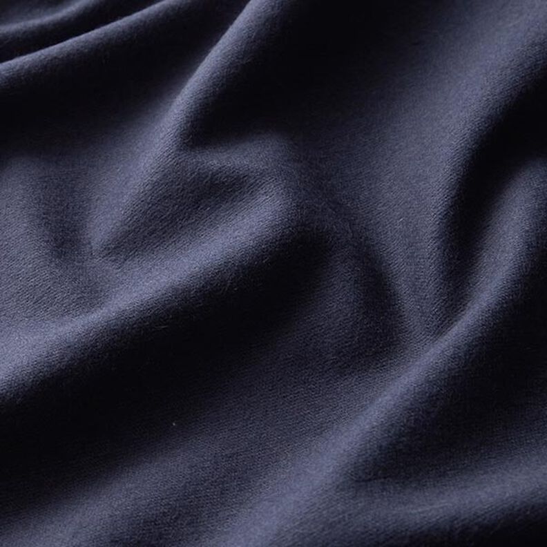 flanella di cotone tinta unita – blu notte,  image number 3