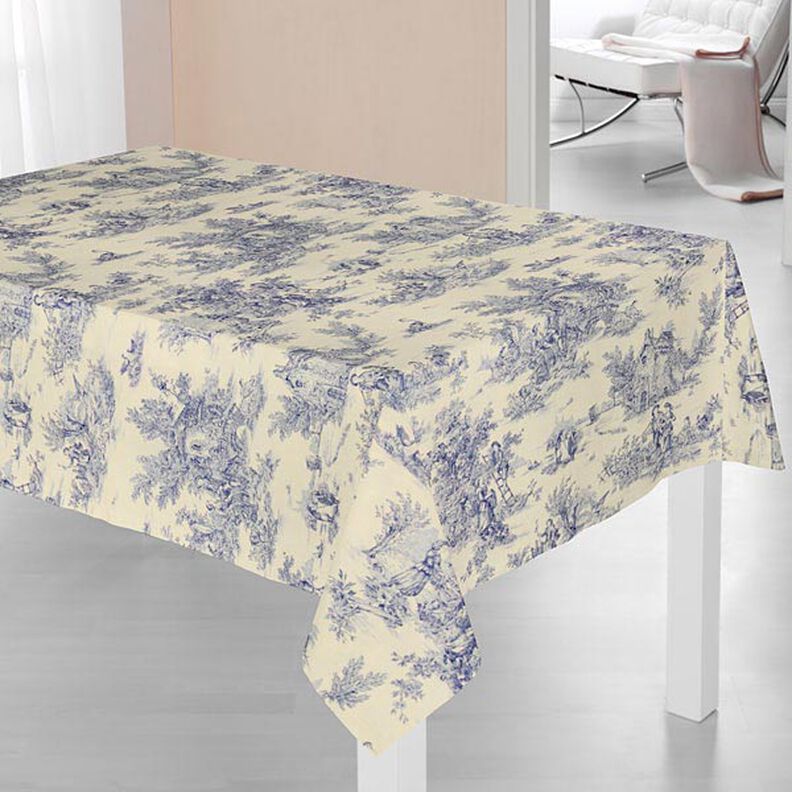 tessuto arredo Pastorale 280 cm – blu,  image number 5