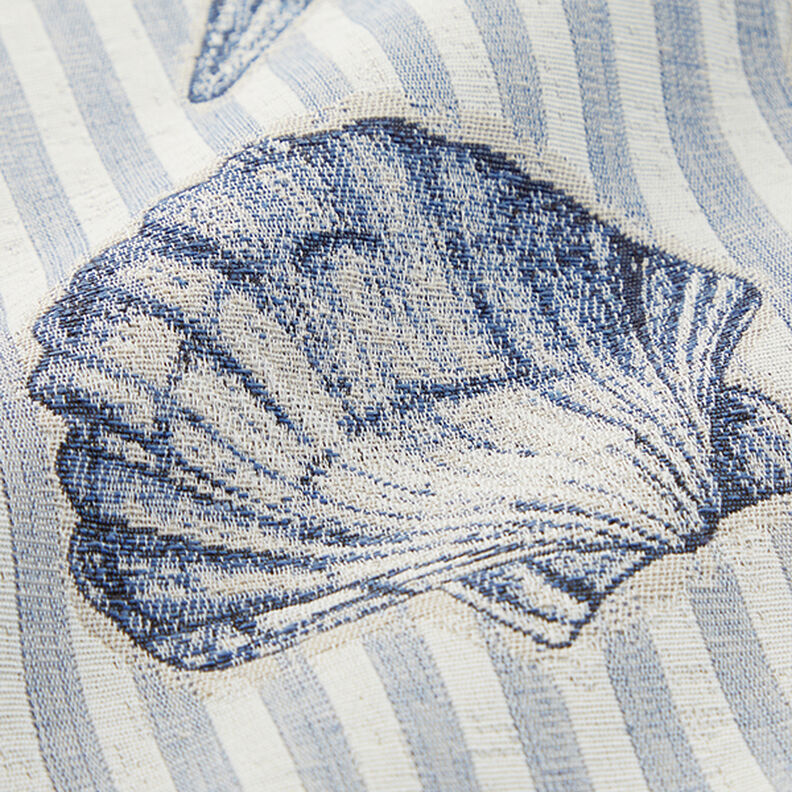 tessuto arredo gobelin conchiglie – blu,  image number 2