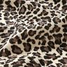 mussolina / tessuto doppio increspato Stampa leopardata – beige chiaro/cioccolato,  thumbnail number 2