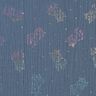 mussolina / tessuto doppio increspato Unicorni stampa laminata – grigio blu,  thumbnail number 7