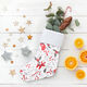 tessuto arredo tessuti canvas stivale di Babbo Natale – bianco/rosso,  thumbnail number 9