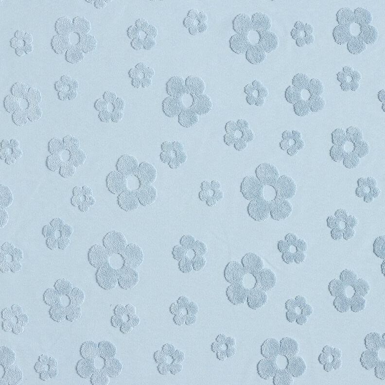 Maglia in spugna fiori – blu-argento,  image number 1