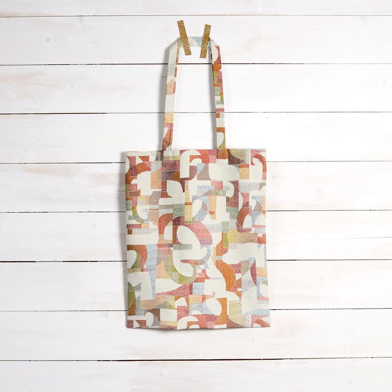 tessuto arredo gobelin forme colorate &ndash; beige chiaro/giallo chiaro,  image number 6