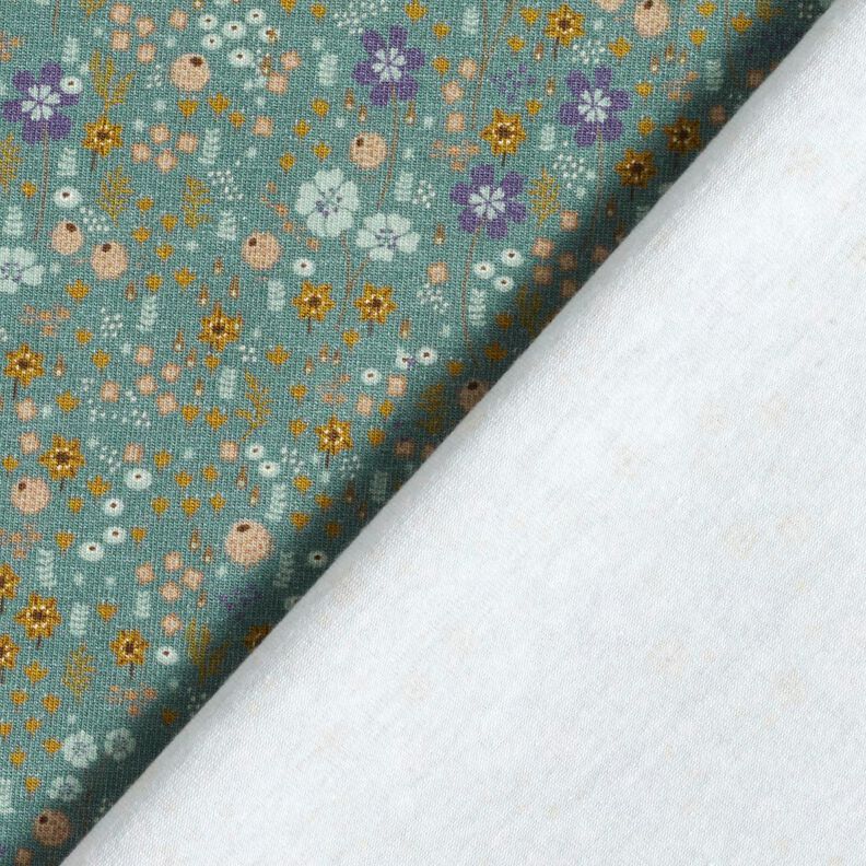 jersey di cotone Prato di fiori di bosco stampa digitale – canna palustre,  image number 4