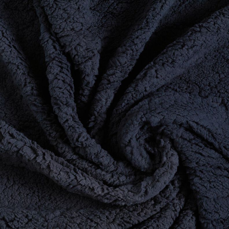Soffice tessuto in peluche – nero-azzurro,  image number 3