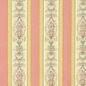 tessuto per arredi, jacquard, righe in stile Biedermeier – crema/rosa anticato,  thumbnail number 1