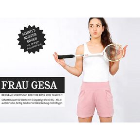 FRAU GESA - comodi pantaloncini con ampia fascia in vita, Studio Schnittreif | XS - XXL, 