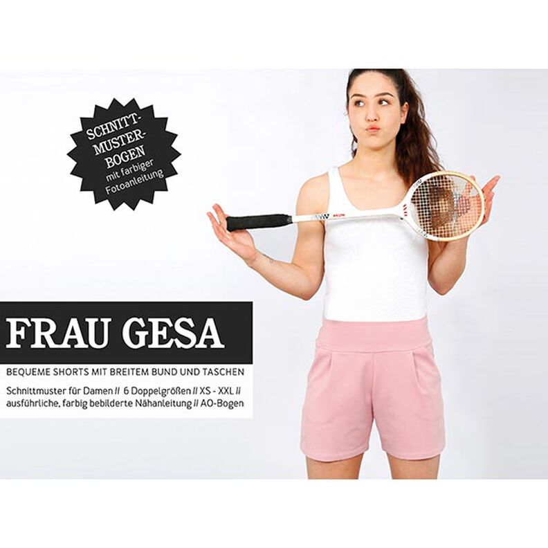 FRAU GESA - comodi pantaloncini con ampia fascia in vita, Studio Schnittreif  | XS -  XXL,  image number 1