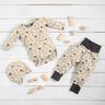 jersey di cotone Piccole case sul prato – bianco lana,  thumbnail number 6