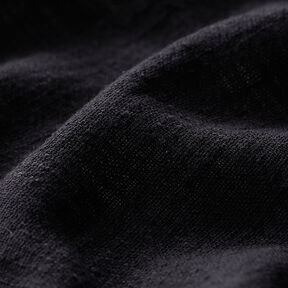 tessuto in cotone effetto lino – nero, 