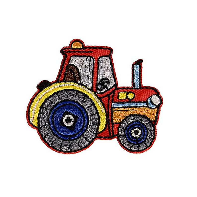 applicazione, trattore [ 4 x 4,5 cm ] – rosso/grigio,  image number 1