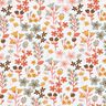 tessuto in cotone cretonne fiori in filigrana – arancione/bianco,  thumbnail number 1
