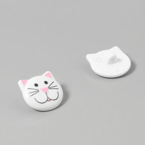 Bottone in plastica, muso di gattino 1, 