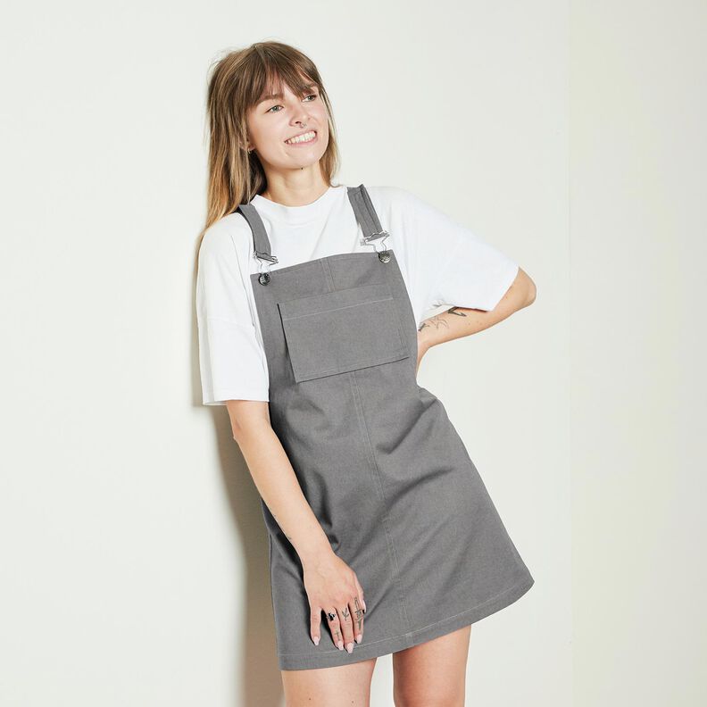 Denim stretch in misto cotone medio – grigio,  image number 6