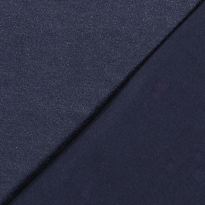 jersey di viscosa Glitter – blu notte,  image number 3