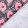 jersey di cotone Pavone | Stoff&Liebe – grigio ardesia/rosa fucsia acceso,  thumbnail number 4