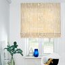 tessuto arredo mezzo panama Motivo a strisce astratto – senape/naturale,  thumbnail number 6