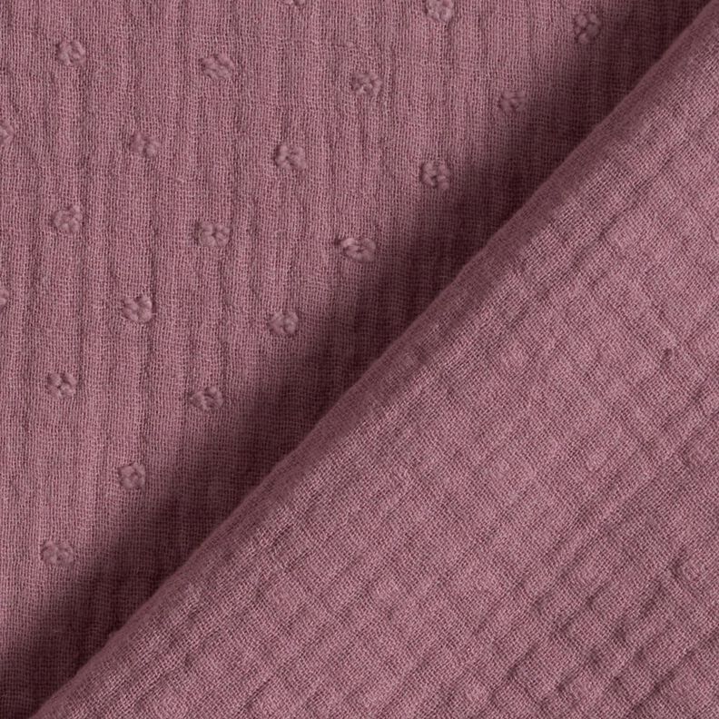 mussolina / tessuto doppio increspato dobby – color bacca chiaro,  image number 4